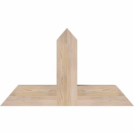 Ekena Millwork Portland Smooth Timber Gable Bracket, Douglas Fir, 36"W x 21"H x 5 1/2"D x 5 1/2"F, 14/12 Pitch GBW036X21X0606POR00SDF